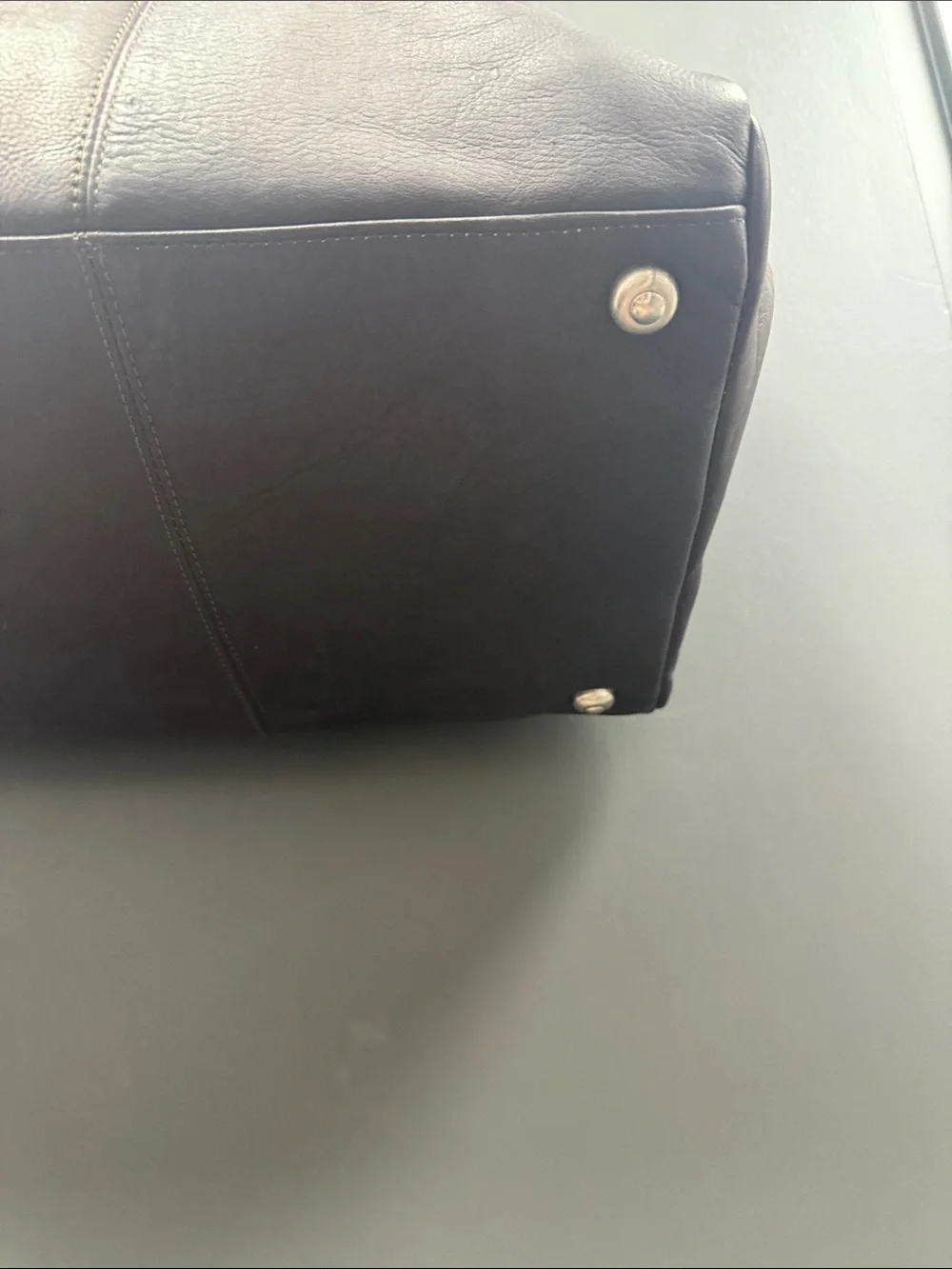 Wilsons Leather Deep Mahogany Duffel Travel Bag